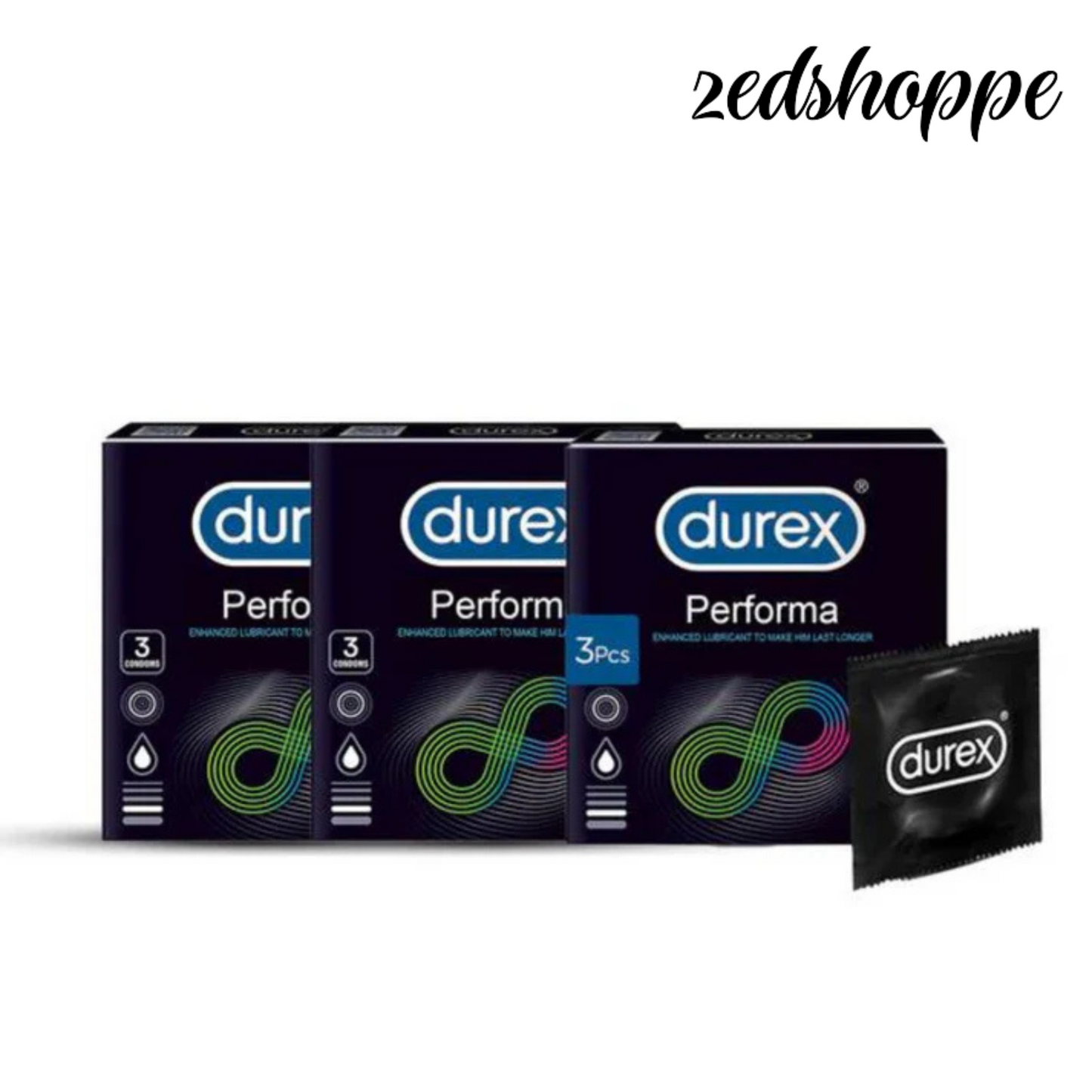 Bundle - Pack Of 3 Durex - Performa Condoms (3's).