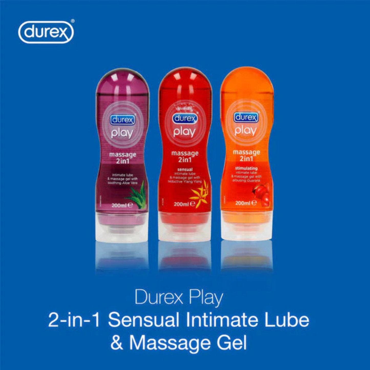 Durex Play Bundle - 2 IN 1 Lubricant Oil For Smoothness & Body Massage.