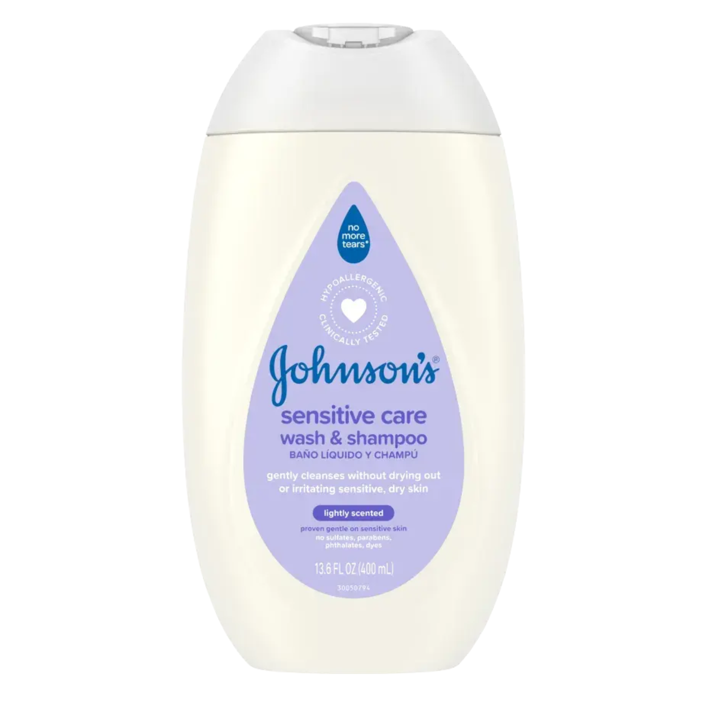 JOHNSONS'S Sensitive Care Baby Body Wash & Shampoo - 400ML - ZEDSHOPPE.