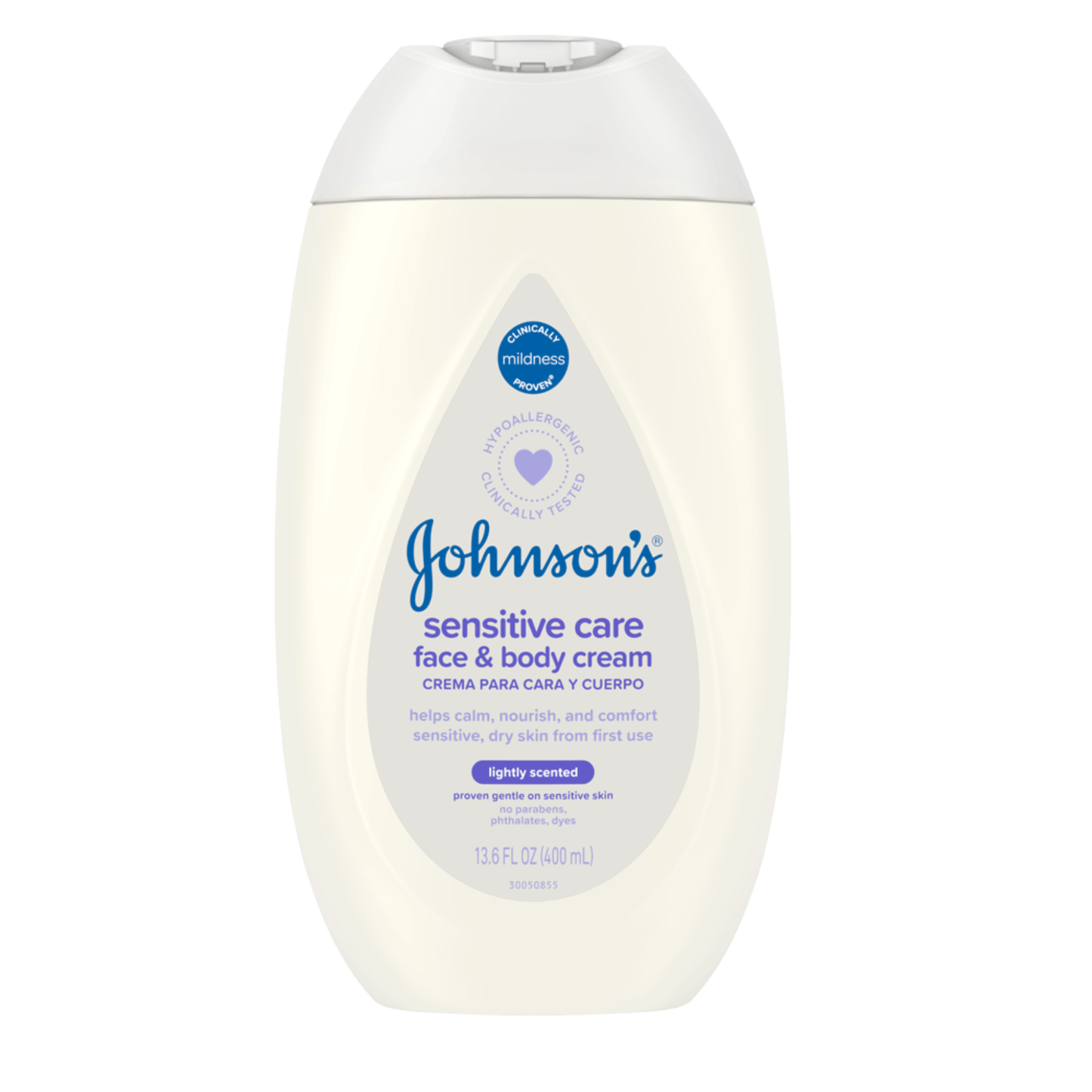 JOHNSON'S Sensitive Care Face & Body Baby Cream - 400ML - ZEDSHOPPE.