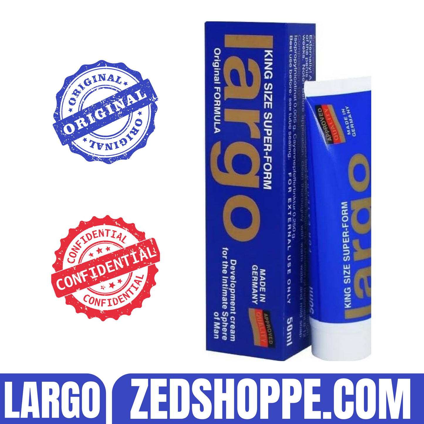 Largo Men Penis Enlargement & Delay Cream - ZEDSHOPPE.