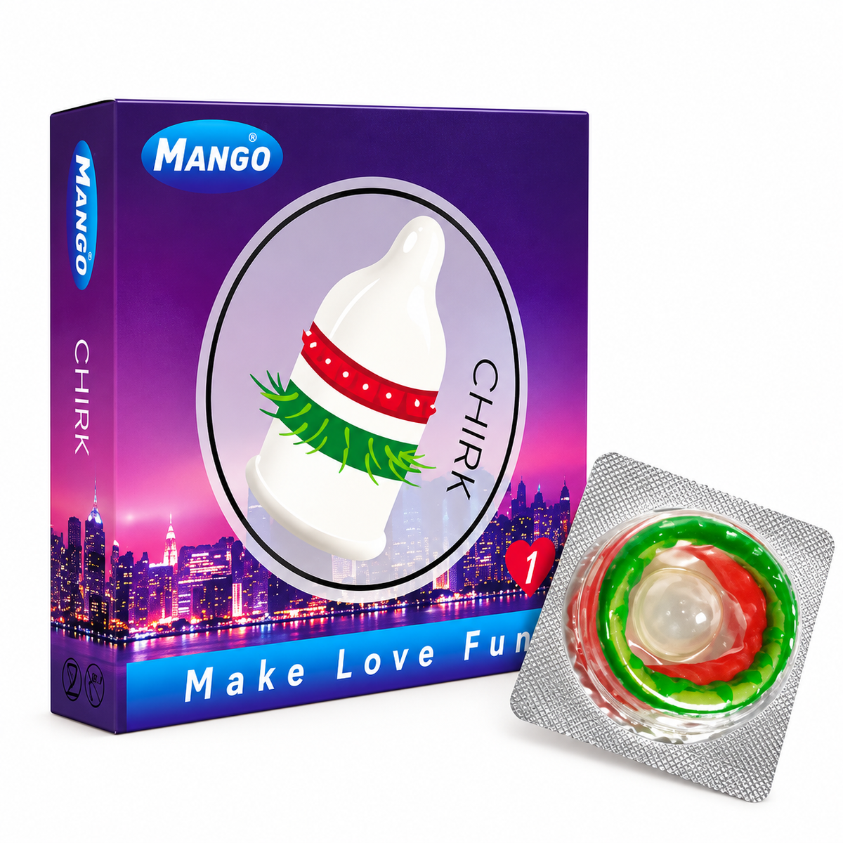 Mango Chirk Condom single piece pack - ZEDSHOPPE® - Pakistan