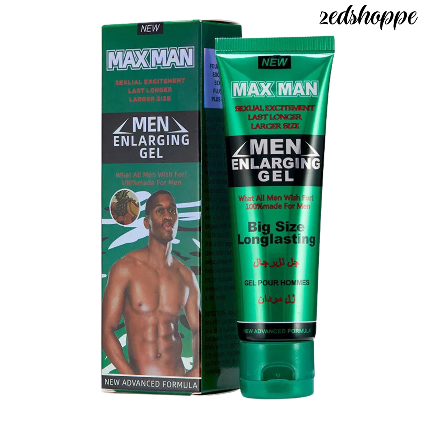 Maxman Sexual Excitement Last Longer Larger Size Gel - Green - ZEDSHOPPE.
