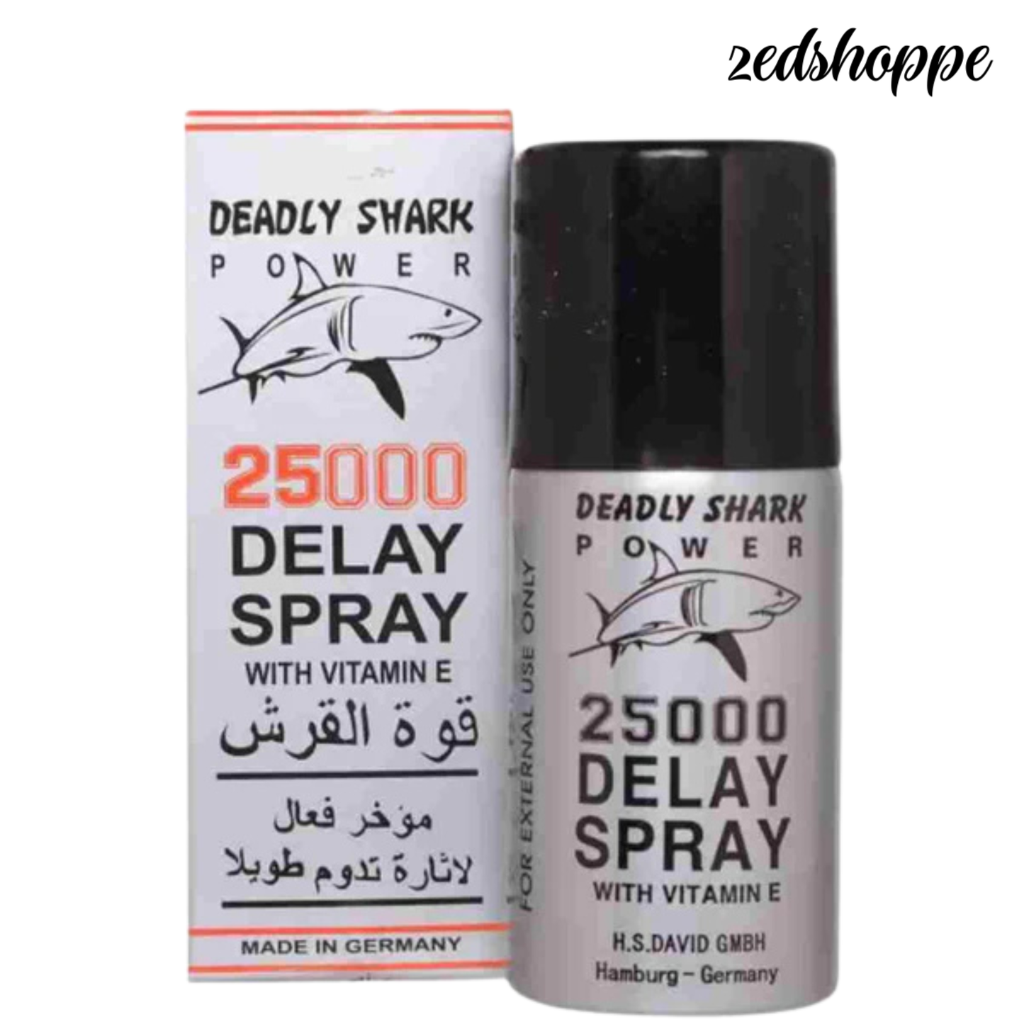 Men Deadly Shark Power 25000 Delay Spray - ZEDSHOPPE