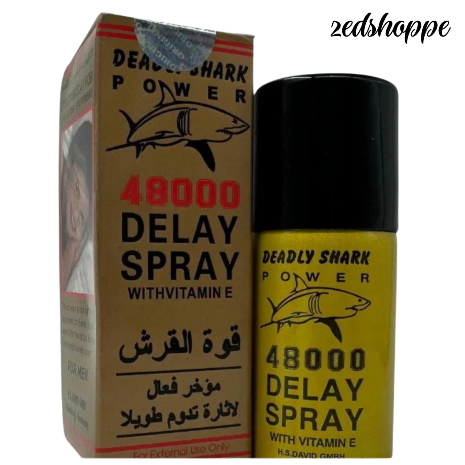 Men Deadly Shark Power 48000 Delay Spray -ZEDSHOPPE