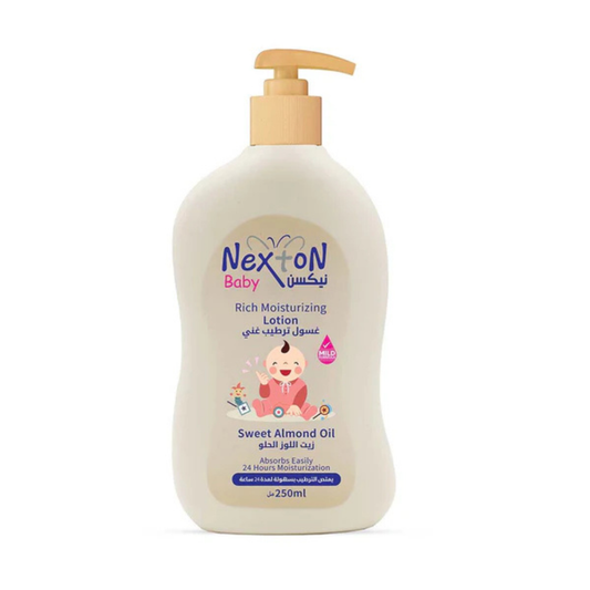 NEXTON BABY SWEET ALMOND OIL LOTION - 250ML - ZEDSHOPPE.