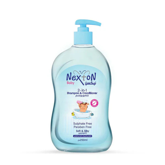 Nexton Baby 2 in 1 Shampoo & Conditioner - 250ML - ZEDSHOPPE.