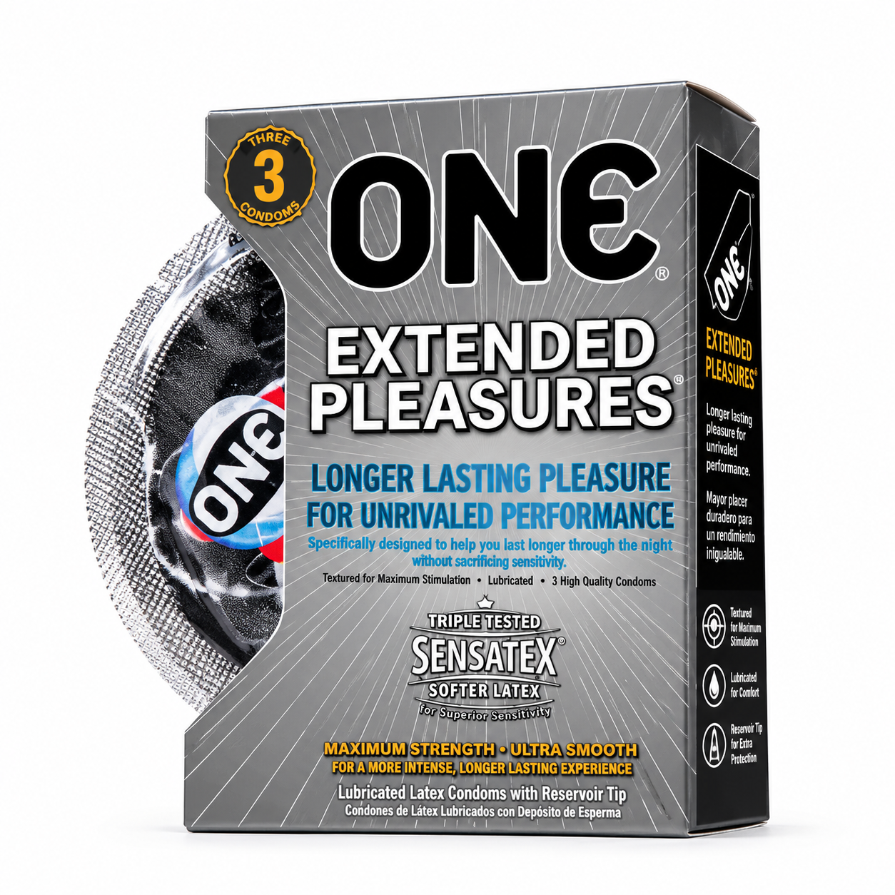 ONE Extended Pleasure Condoms pack Pakistan - ZEDSHOPPE®