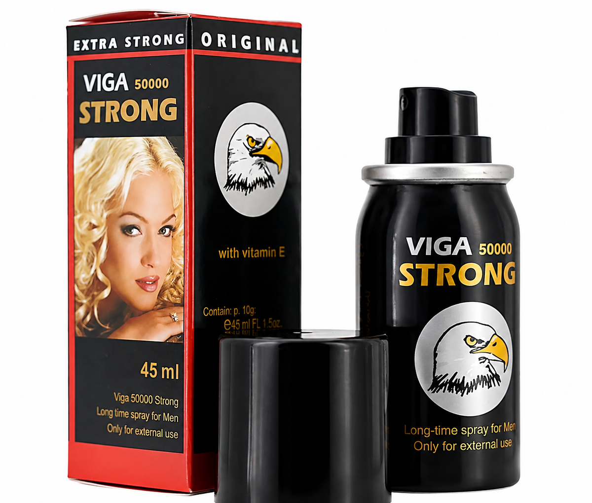 Original Super Viga 50000 Delay Sprau packaging - authentic imported wellness spray Pakistan - ZEDSHOPPE®