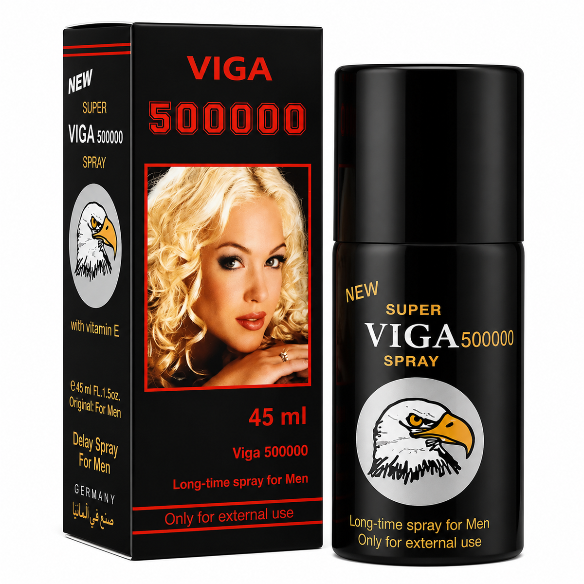 Original Viga 500000 Extra Strong Delay Spray bottle Black. Genuine imported men's wellness product Pakistan - ZEDSHOPPE®
