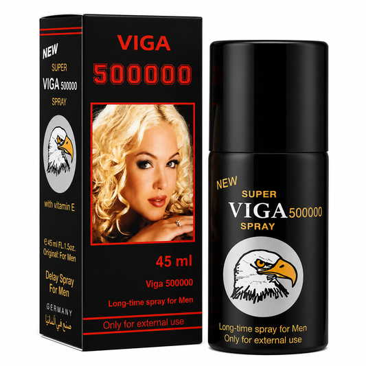 Original Viga 500000 Extra Strong Delay Spray bottle Black. Genuine imported men's wellness product Pakistan - ZEDSHOPPE®