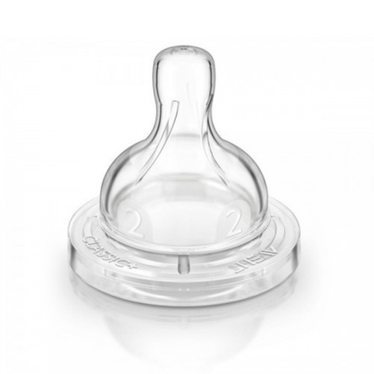 Philips AVENT Teat Slow Flow 1m+ / 2h Pack of 2 -- ZEDSHOPPE