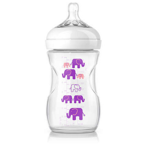 Philips Avent Natural 260ML Elephant Design Gift Set -- ZEDSHOPPE