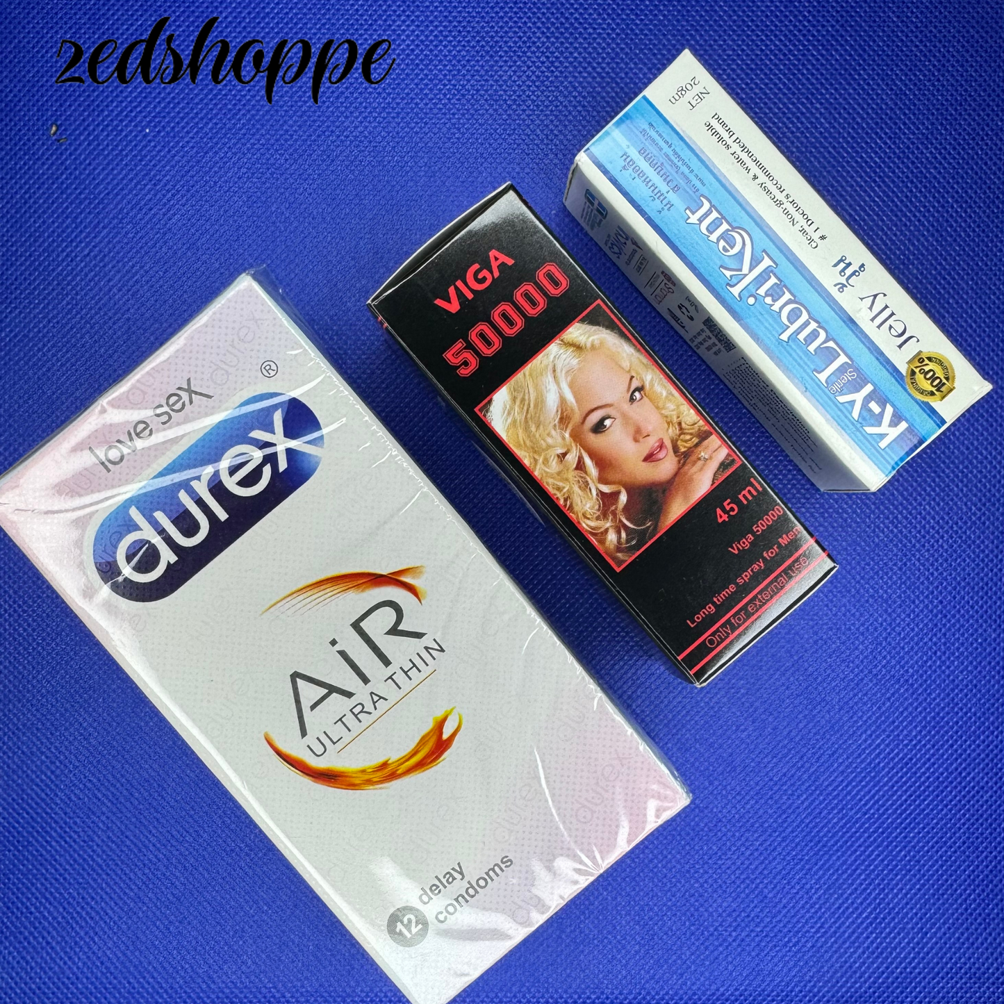 Honey Moon Bundle (Viga 50000 Spray + 12P Durex Condom + Lubricant).