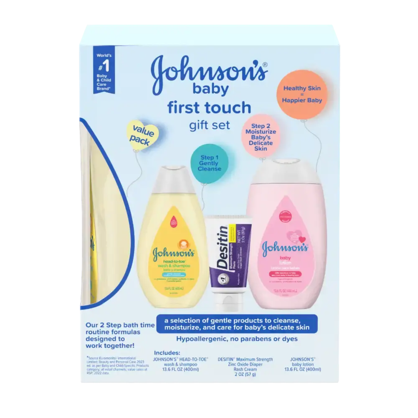 JOHNSON'S First Touch® Baby Gift Set.