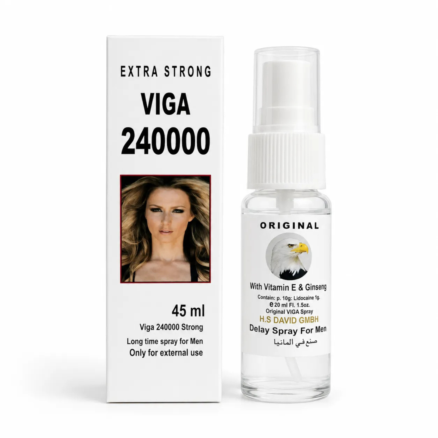 Viga 240000 Delay Spray 45ml - Men’s Performance Enhancer (Local Made) (Only For Married Couple).