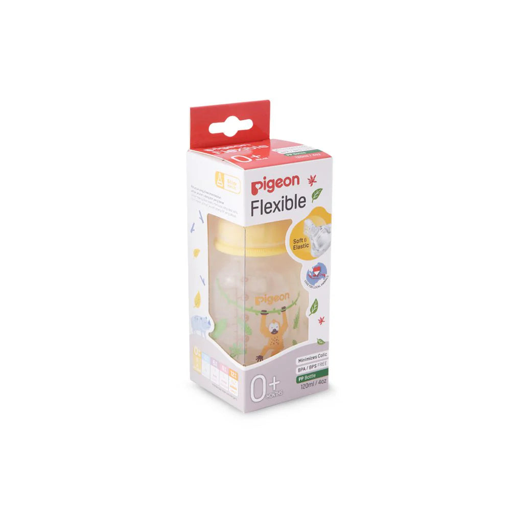 PIGEON COMPACT FLEXIBLE BABY BOTTLE – 0+ MONTHS---ZEDSHOPPE
