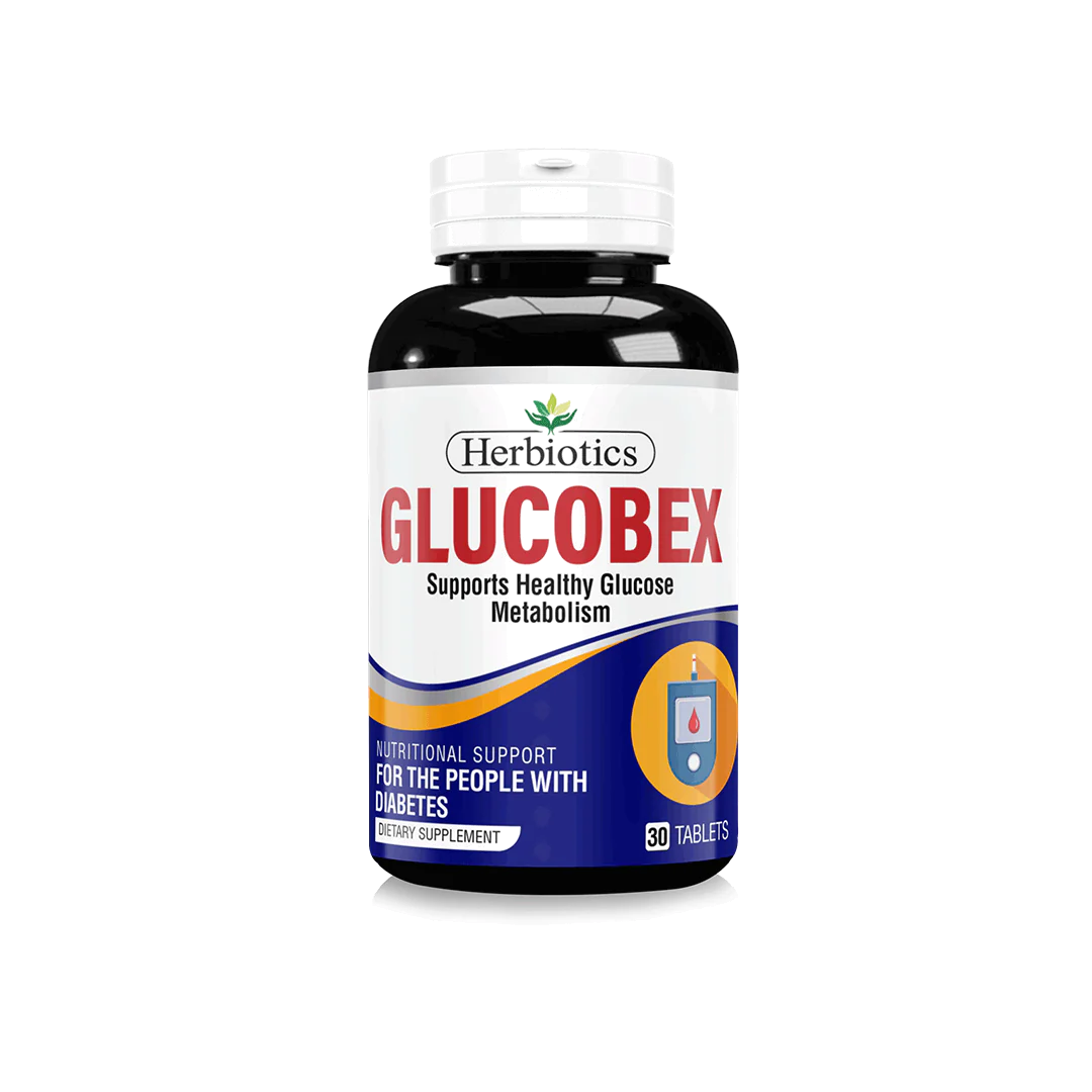 Herbiotics Glucobex - 30 Tablets.