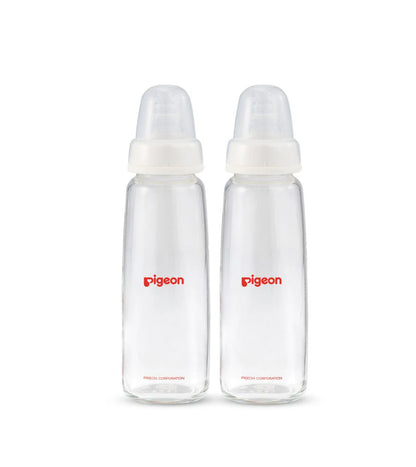 PIGEON FLEXIBLE PERISTALTIC NURSING BOTTLE – 240ML (2 PCS)-ZEDSHOPPE
