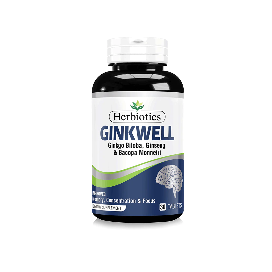 Herbiotics Ginkwell - 30 Tablets.