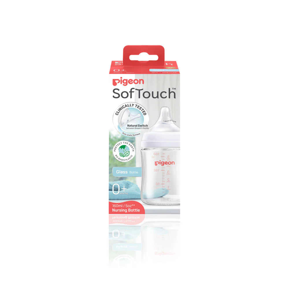Softouch Bpp Wide Neck Nursing Bottle Glass 160ml---zedshoppe
