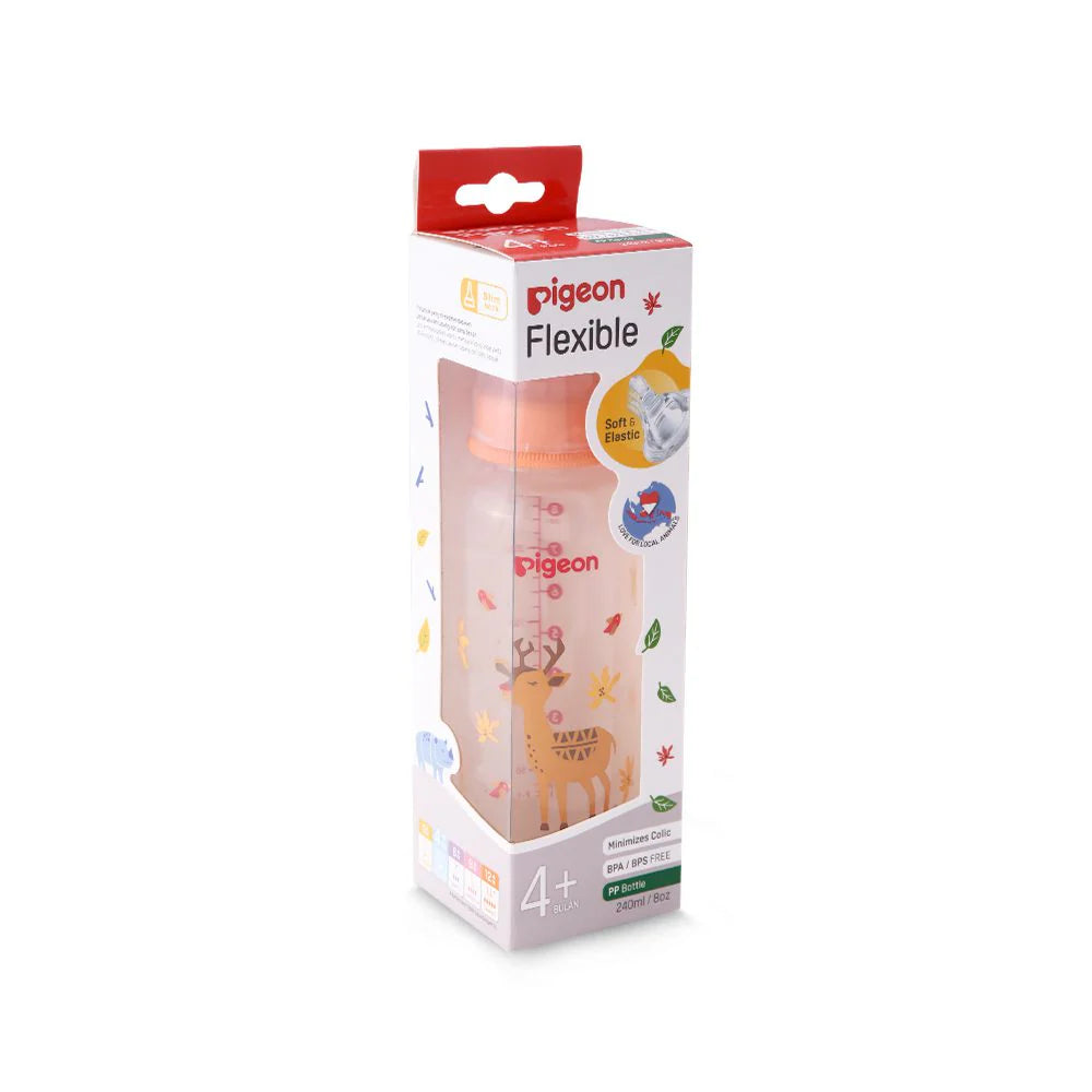PIGEON COLORFUL ERGONOMIC BABY BOTTLE---zedshoppe