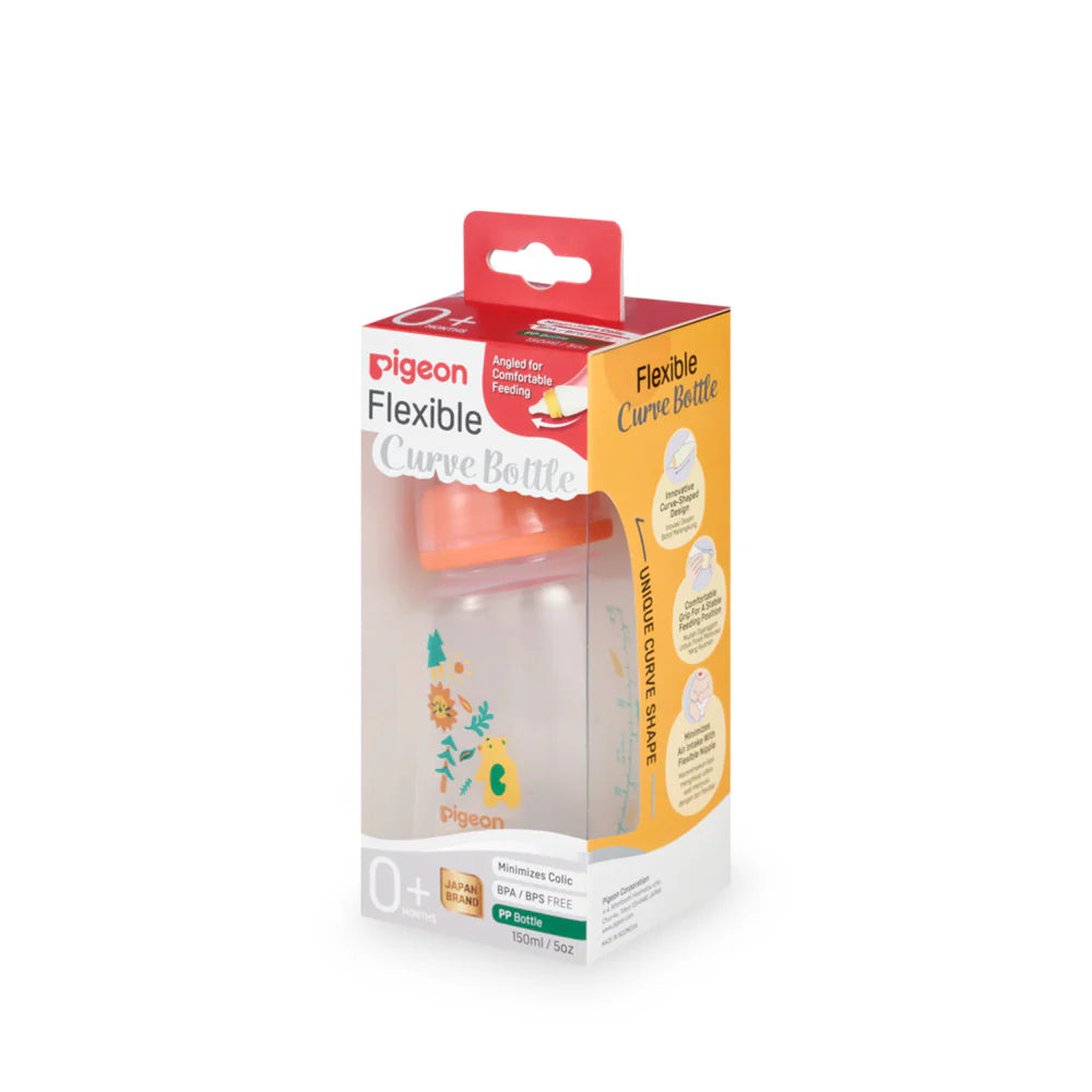 Pigeon Curve Standard Neck Nursing Bottle Pp 150ml Forest zedshopp
