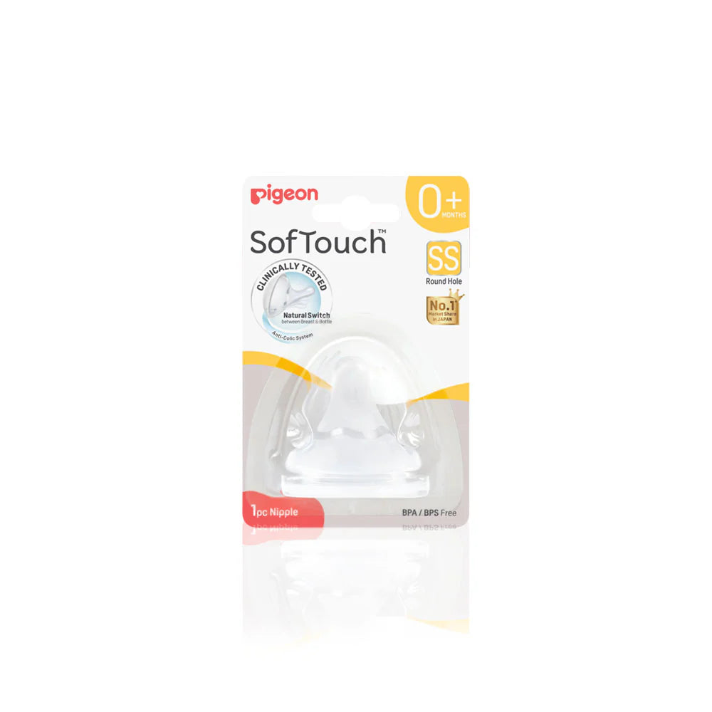 Softouch Wide Neck Nipple 1 Pc zedshoppe