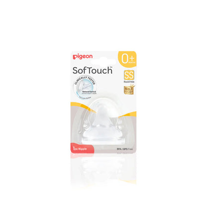 Softouch Wide Neck Nipple 1 Pc zedshoppe