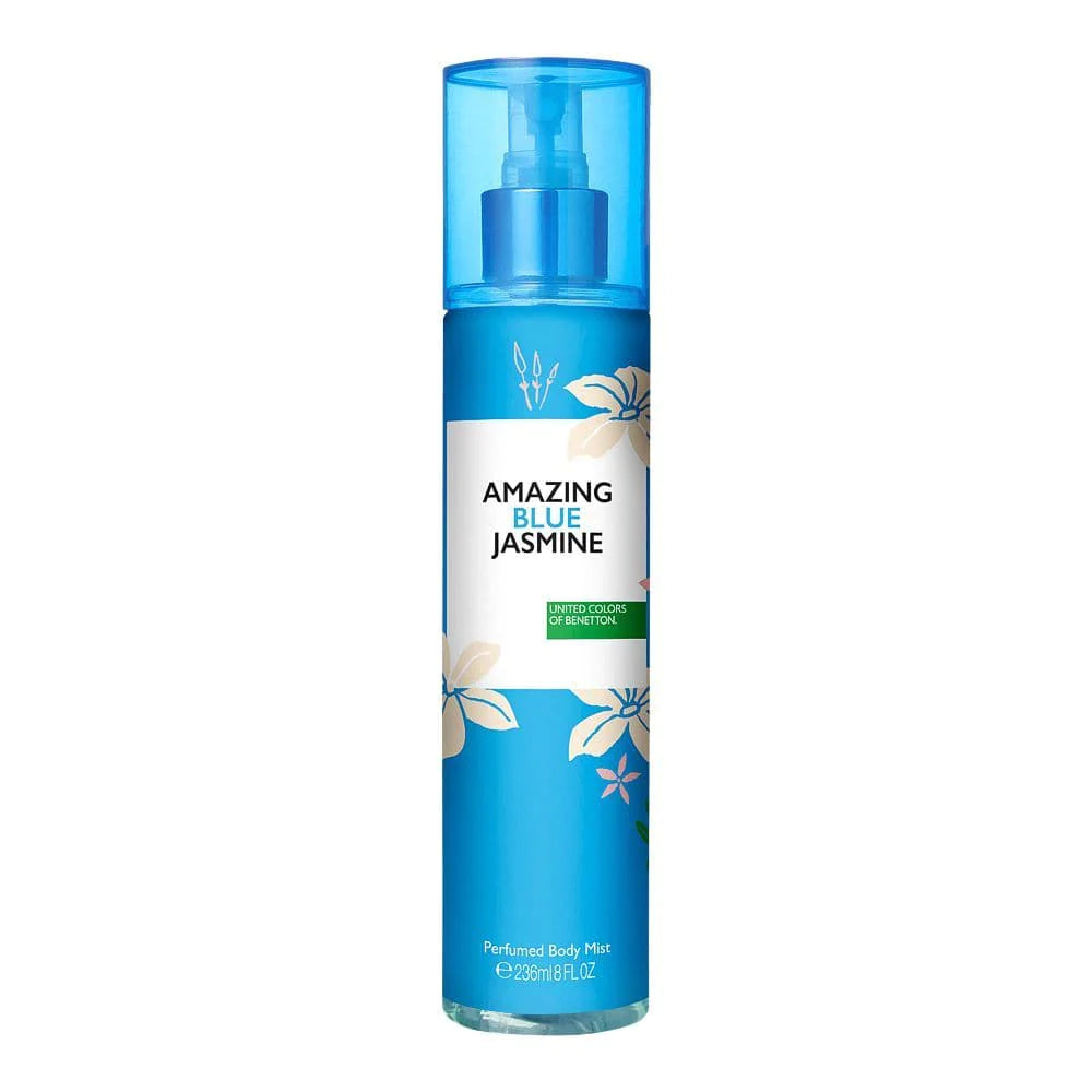 Benetton Amazing Blue Jasmine Body Mist 236ML.