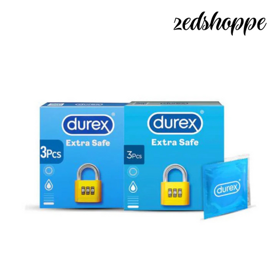 Bundle - Pack Of 2 - Durex Extra Safe (3's) Condoms.