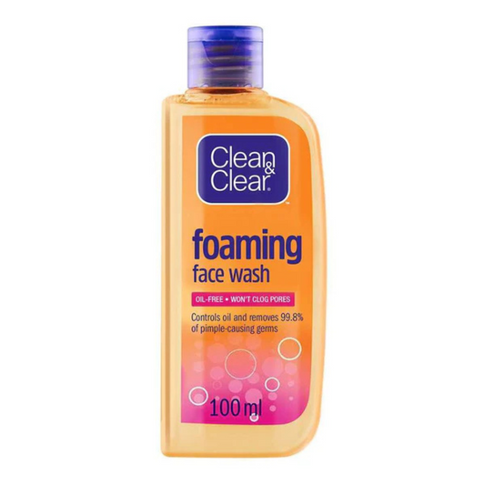 Clean & Clear Foaming Face Wash Oil Free 100Ml - ZEDSHOPPE