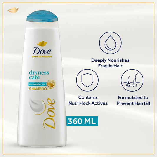 Dove Dryness Care Shampoo - 360 ml - ZEDSHOPPE