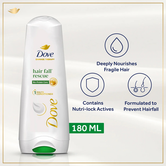 Dove Hairfall Rescue Conditioner - 180ml - ZEDSHOPPE