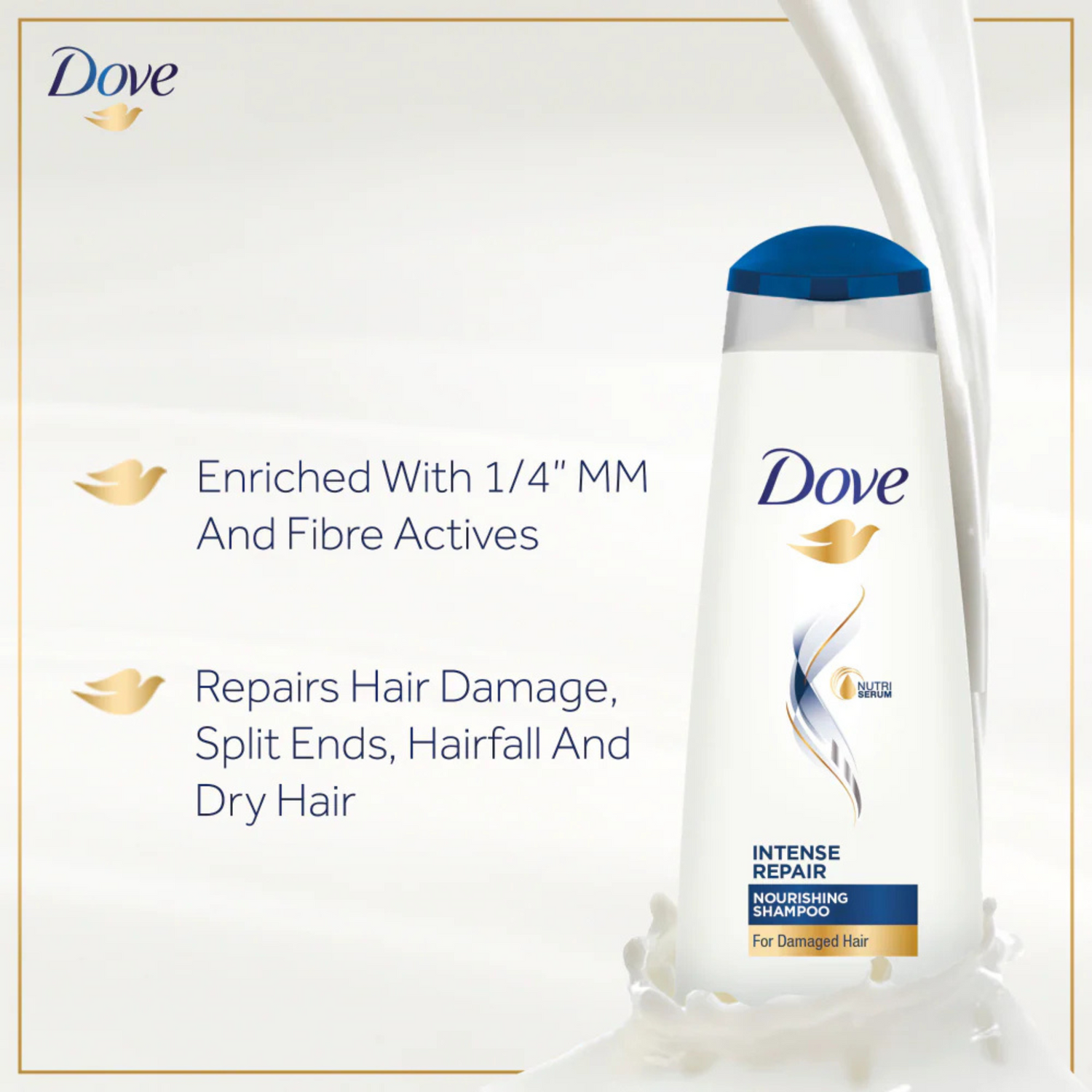 Dove Intense Repair Shampoo - 175ML - ZEDSHOPPE