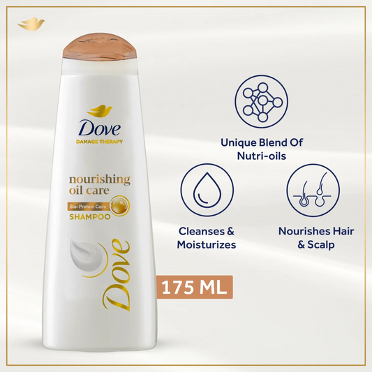 Dove Nourishing Oil Care Shampoo - 175ml - ZEDSHOPPE