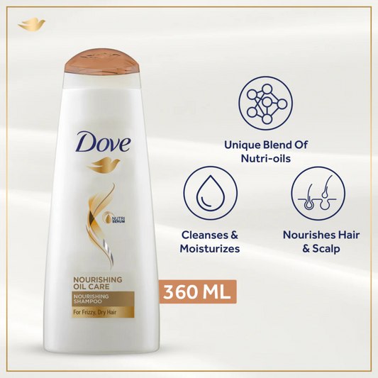 Dove Nourishing Oil Care Shampoo - 360ml - ZEDSHOPPE