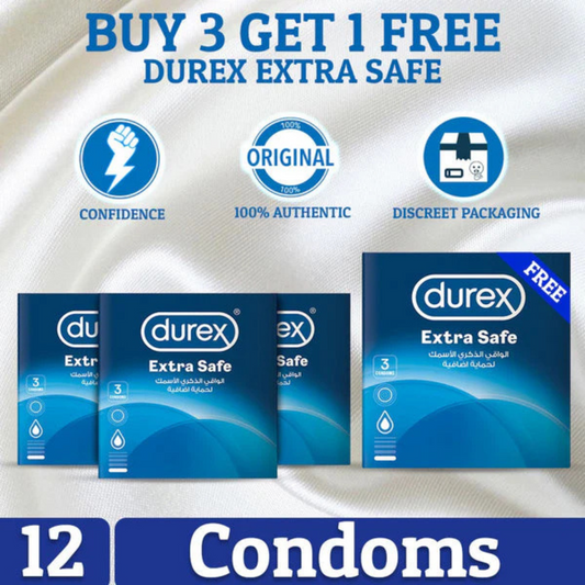 Durex Extra Safe Buy 3 Get 1 Free.