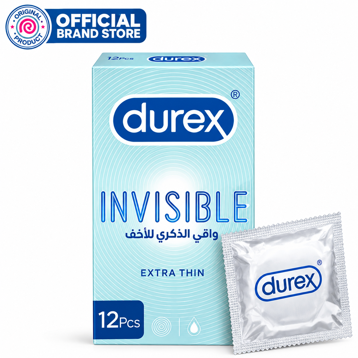 Durex Invisible Condoms 12s pack. Genuine Durex Pakistan - ZEDSHOPPE®