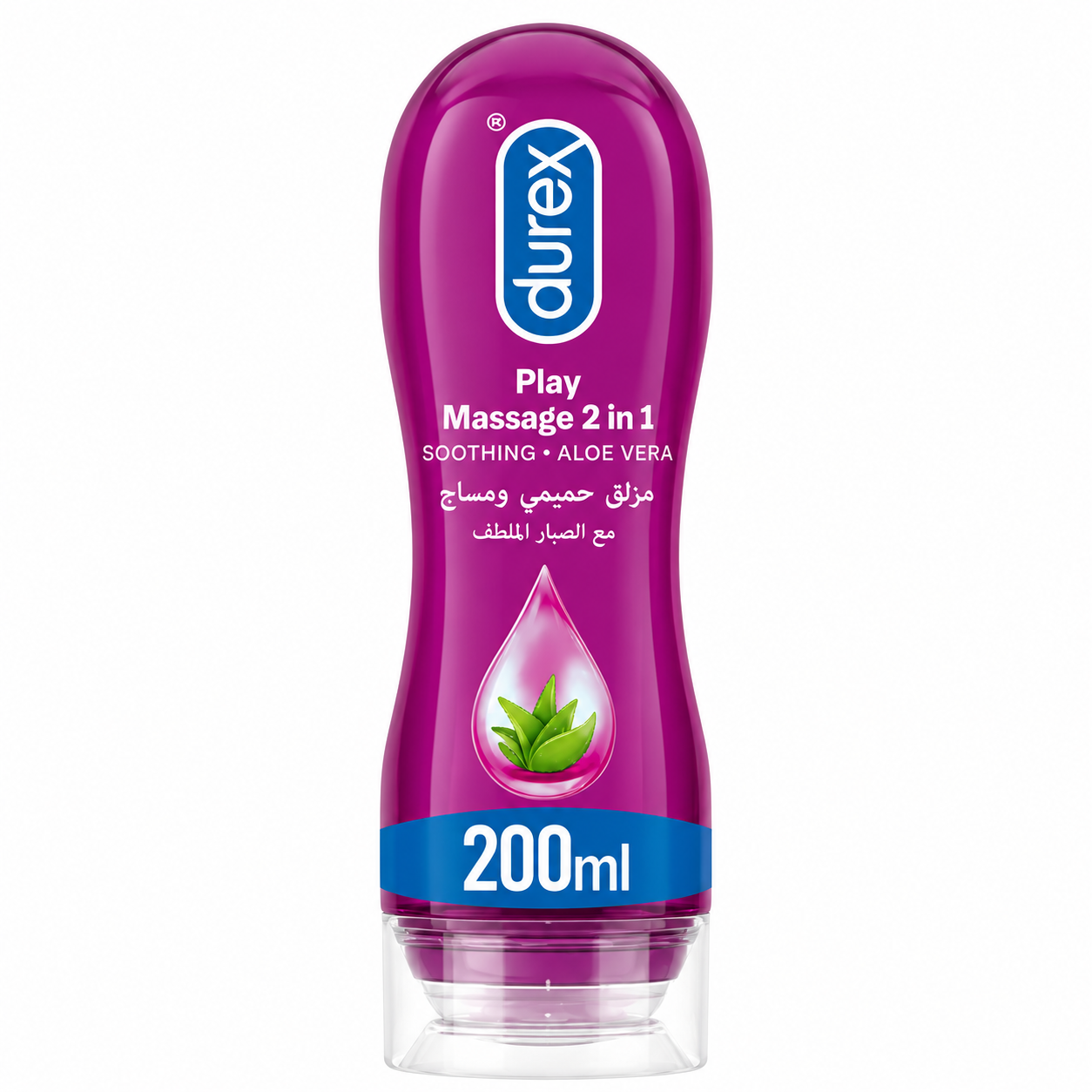 Durex Play 2-in-1 Soothing Aloe Vera Gel 200ml bottle. Genuine Durex Pakistan - ZEDSHOPPE®