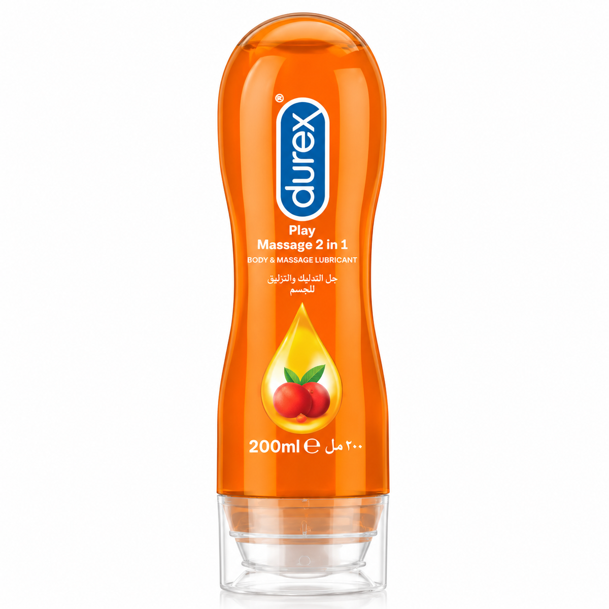 Durex Play Massage 2 in 1 Body & Massage Lubricant 200ml orange bottle - Pakistan - ZEDSHOPPE®