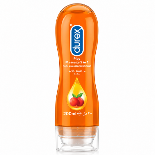 Durex Play Massage 2 in 1 Body & Massage Lubricant 200ml orange bottle - Pakistan - ZEDSHOPPE®