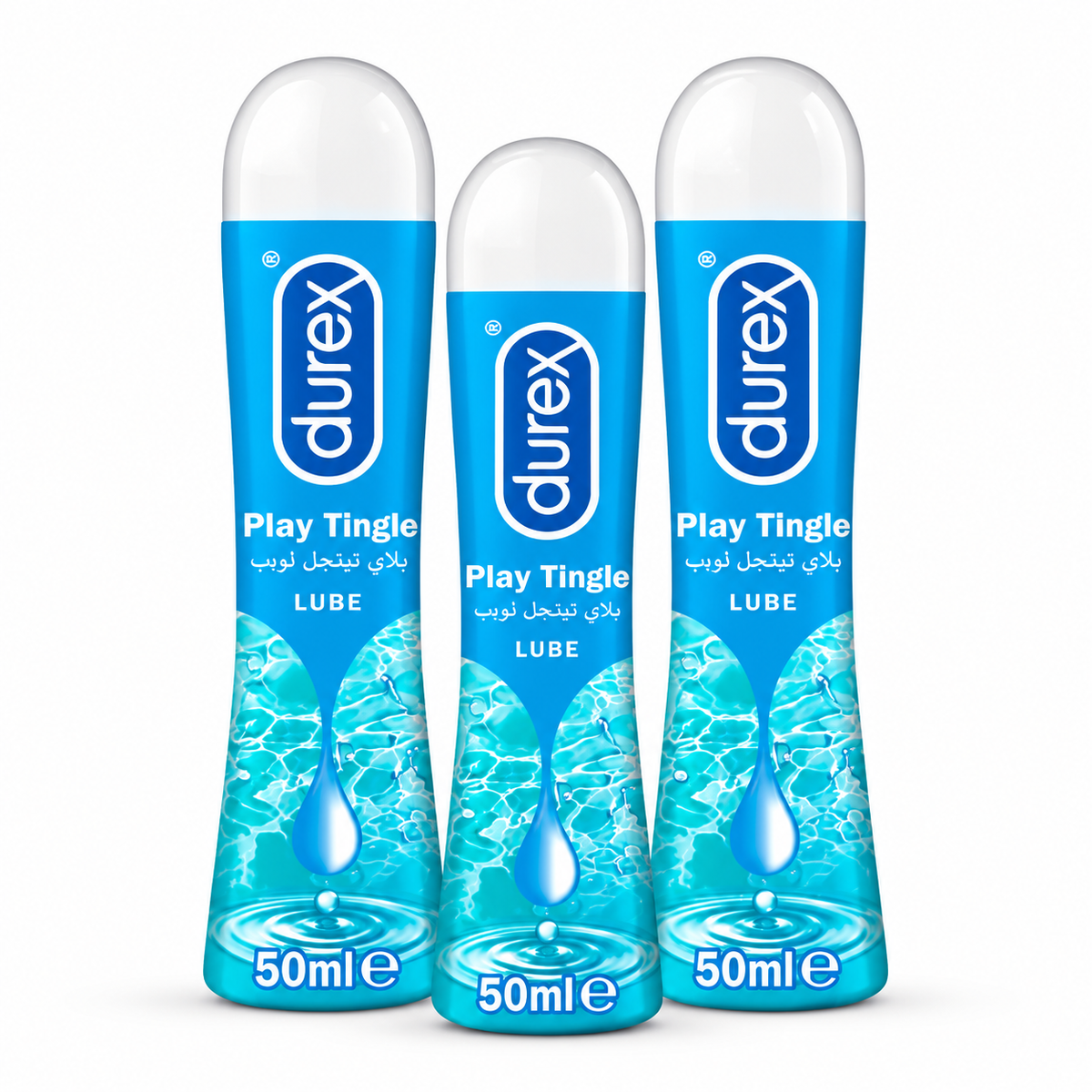 Durex Play Tingle Lubricant 3-pack, three bottles of 50ml. Genuine Durex Pakistan - ZEDSHOPPE®