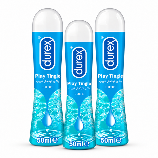 Durex Play Tingle Lubricant 3-pack, three bottles of 50ml. Genuine Durex Pakistan - ZEDSHOPPE®