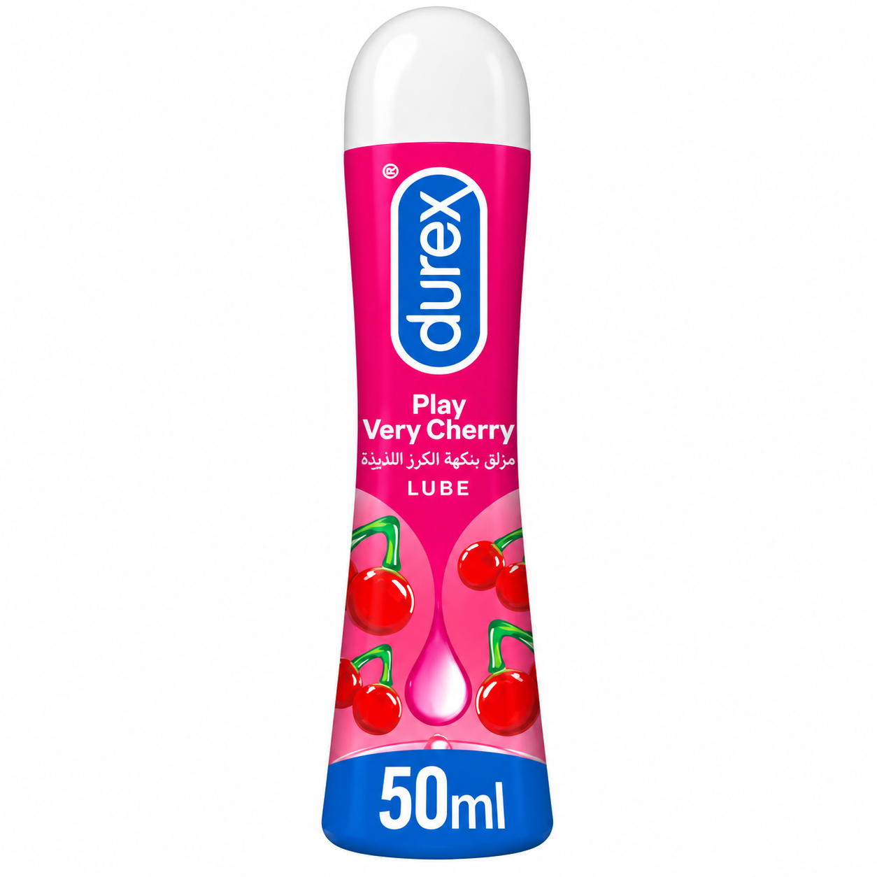 Durex Play Very Cherry Lubricant 50ml bottle.  Genuine Durex Pakistan - ZEDSHOPPE®