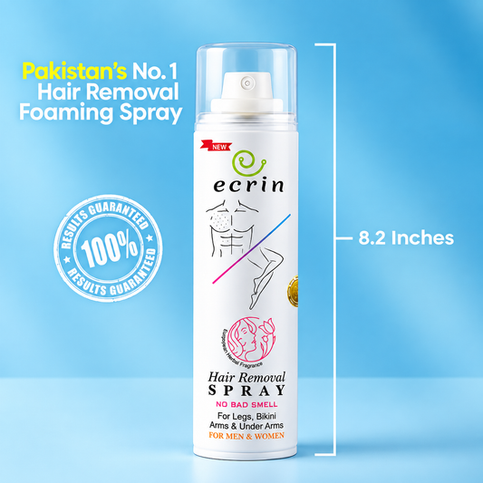 Ecrin Hair Removal Foaming Spray 200ml - Pakistan's No 1 hair removal spray, 8.2 inches - ZEDSHOPPE®