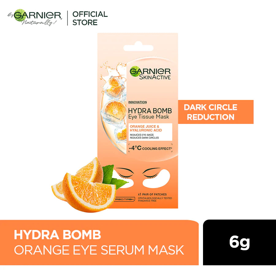 Garnier Skin Active Hydra Bomb Eye Tissue Mask - Orange