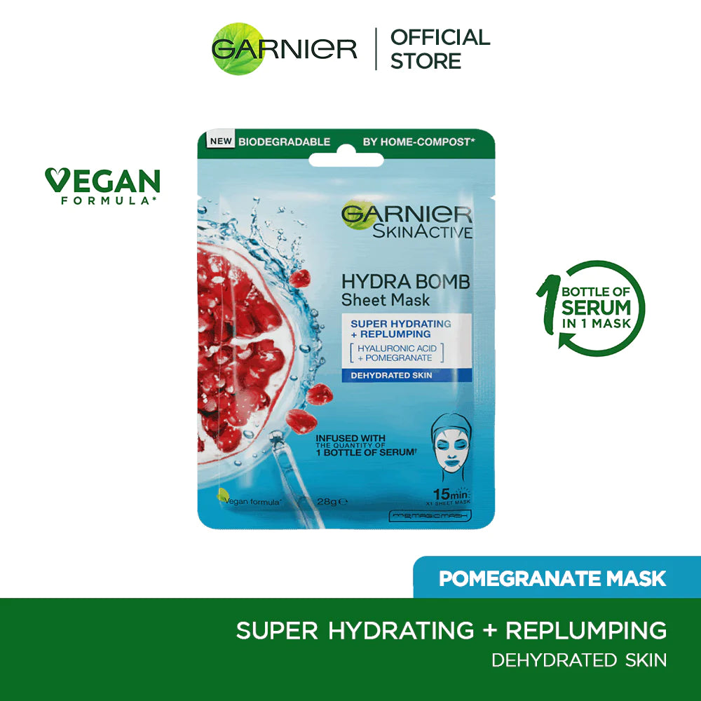 Garnier Skin Active Hydra Bomb Tissue Mask - Pomegranate