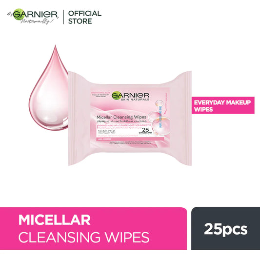 Garnier Skin Active Micellar Cleansing Wipes - 25 Wipes