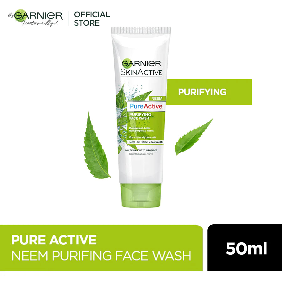 Garnier Skin Natural Pure Active Neem Face Wash - 50ml